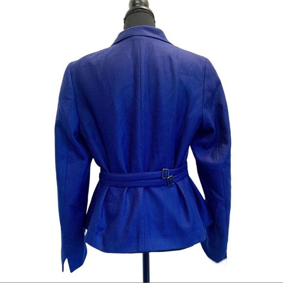 Akris Punto blue Wool blazer jacket Sz 10 NWOT - Picture 11 of 13